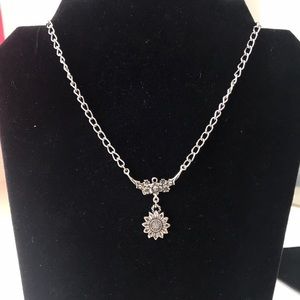 Vintage Sunflower Necklace